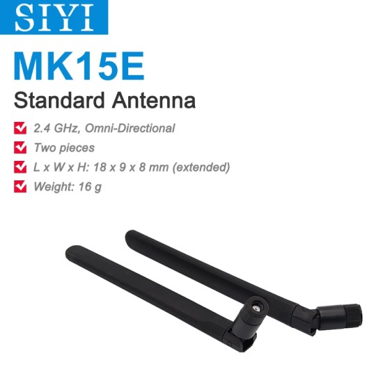 SIYI MK32E MK15E Standard Omni Antenna Compatible With MK32E Ground Station MK15E Remote Controller and Air Unit for RC Drones
